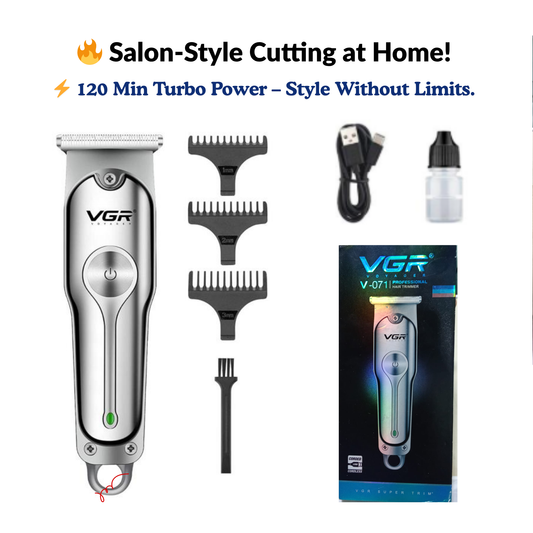 VGR V-071 Pro Hair Trimmer – Ultra Sharp, Cordless & USB Fast Charging