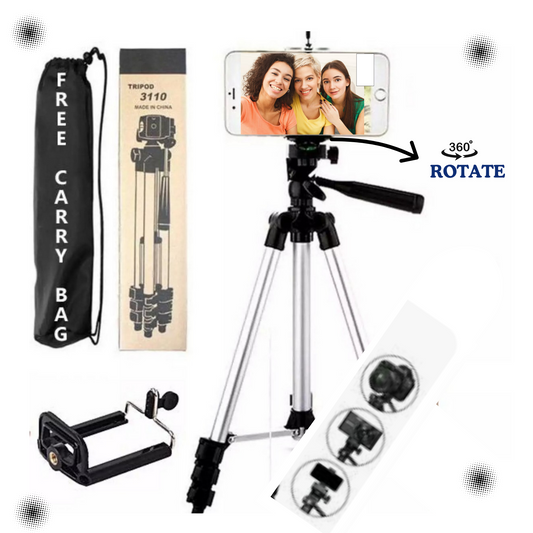 📸 Tripod 3110 – Lightweight Adjustable Stand for Camera & Mobile | Pro Stability